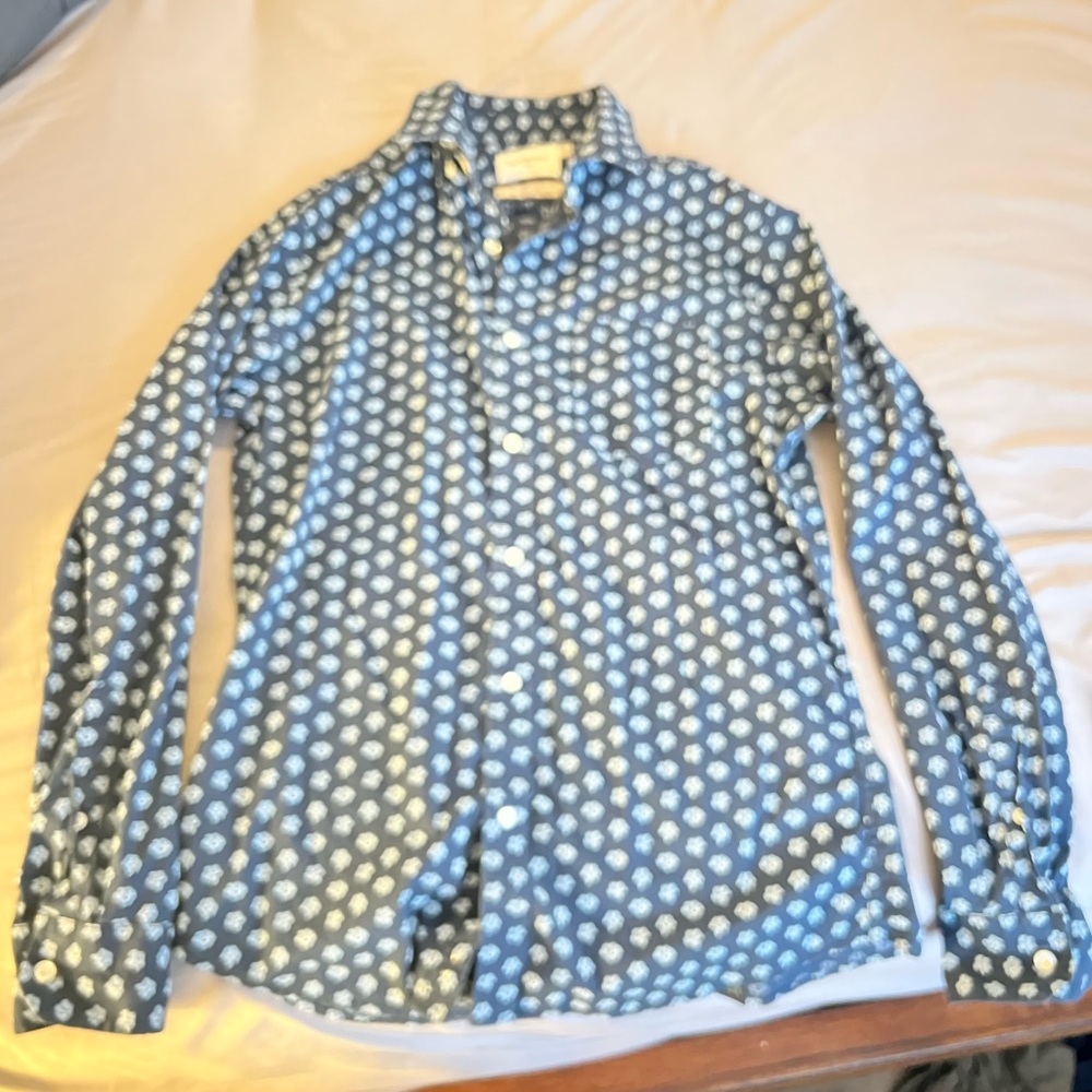 Goodfellow & Co Midnight Blue Floral Shirt